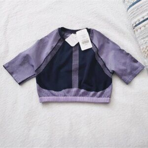 FABLETICS NWT Purple "Jessie" Seamless Crop Top- XL - RARE